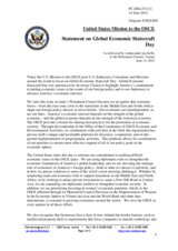 Statement by the Delegation of the United States on the Global Economic Statecraft Day