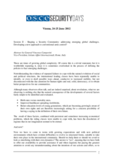 Contribution by General Vincenzo Camporini, Vice-President, Istituto Affari Internazionali, Italy