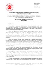Statement by the Delegation of Turkey in response to the address by the Minister for Foreign Affairs of Ukraine, H.E. Kostyantyn Gryshchenko