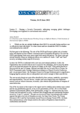 Contribution by Adam Rotfeld, Co-Chairman of the Polish-Russian Working Group on Difficult Matters, Polish Institute of International Affairs (PISM)