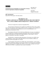 Decisión Nº 3/12 del Foro de Cooperación en materia de Seguridad