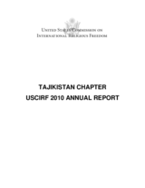 United States Commission on International Religious Freedom, 2010 Annual Report, Tajikistan Chapter