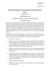 Introductory Statement by Mr. Stavros, Executive Secretary, European Commission Against Racism and Intolerance