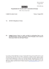 Summary Report on Small Arms and Light Weapons