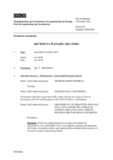 Journal der 660. Plenarsitzung des Forums