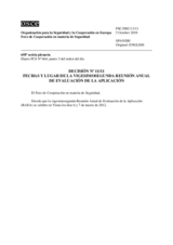 Decisión Nº 11/11 del Foro de Cooperación en materia de Seguridad