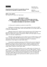 Décision No 20/11 du Forum pour la coopération en matière de sécurité