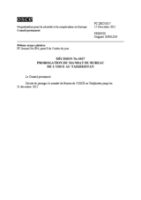 Décision No 1017 du Conseil permanent