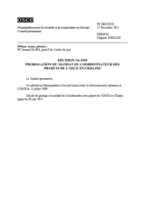 Décision No 1018 du Conseil permanent