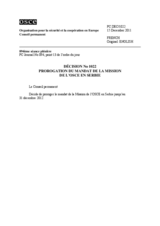 Décision No 1022 du Conseil permanent