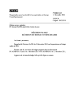 Décision No 1025 du Conseil permanent