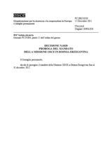 Decisione N.1020 del Consiglio permanente