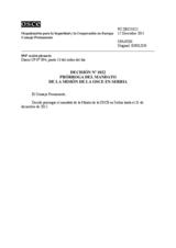 Decisión Nº 1022 del Consejo Permanente