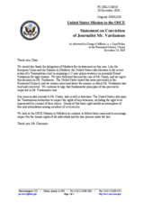 Statement by the Delegation of the United States on the cases of Mr. E. Vardanean and Mr. I. Cazak