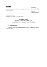 Décision No 975 du Conseil permanent