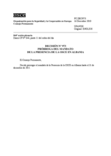 Decisión Nº 973 del Consejo Permanente