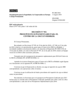 Decisión Nº 954 del Consejo Permanente