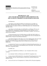 Beschluss Nr. 3/10 des Ministerrats