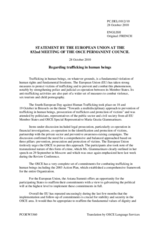 Statement by the Belgian Presidency of the Council of the European Union on the 4th European Union Anti-Trafficking Day, held on 18 October 2010