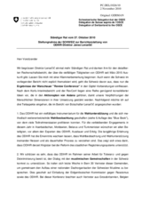 Statement by the Delegation of Switzerland in response to the report by the Director of the Office for Democratic Institutions and Human Rights, Ambassador Janez Lenarcic