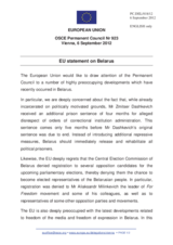 Statement by the Cypriot Presidency of the Council of the EU on the situation in Belarus