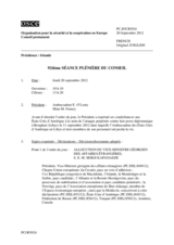 Journal de la 924ème séance plénière du Conseil