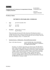 Giornale della 924a Seduta plenaria del Consiglio permanente