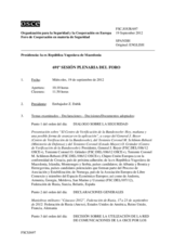 Diario de la 691ª Sesión plenaria del Foro de Cooperación en materia de Seguridad