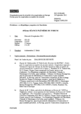 Journal de la 692ème séance plénière du Forum