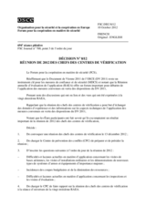 Décision No 8/12 du Forum pour la coopération en matière de sécurité