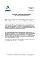 Report on the activities of the Chairperson-in-Office
