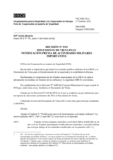 Decisión Nº 9/12 del Foro de Cooperación en materia de Seguridad