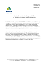 Report on the activities of the Chairperson-in-Office