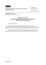 Permanent Council Decision No. 1051