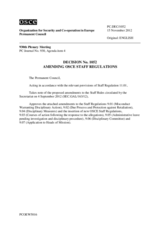 Permanent Council Decision No. 1052