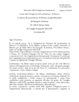 Intervento della Delegazione Sammarinese, a nome delle Delegazioni del Liechtenstein e di Monaco, in risposta alla presentazione del Ministro per gli Affari Esteri del Principato d’Andorra, S.E. Gilbert Saboya i Sunyé