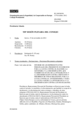 Diario de la 930ª Sesión plenaria del Consejo Permanente