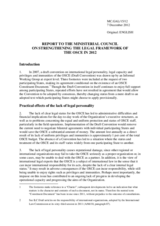 Report on Strengthening the Legal Framework of the OSCE in 2012