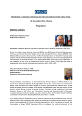 Biographies of Speakers