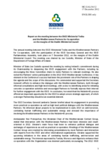 Report on the meeting between the OSCE Ministerial Troika and the Mediterranean Partners for Co-operation on the margins of the Dublin Ministerial Council