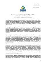 Report on the meeting between the OSCE Ministerial Troika and the Asian Partners for Co-operation on the margins of the Dublin Ministerial Council