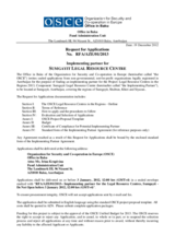 Tender Notice No. 01/2013