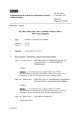 Journal de la 934ème séance plénière du Conseil