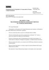 Decisión Nº 1064 del Consejo Permanente