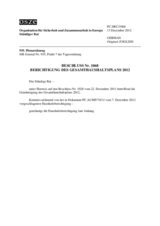 Beschluss Nr. 1068 des Ständigen Rates