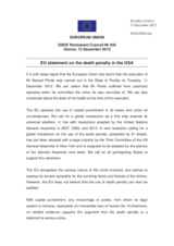 Statement by the Cypriot Presidency of the Council of the EU on the death penalty in the United States of America