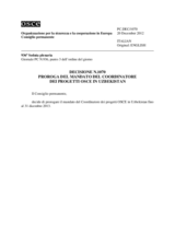 Decisione N.1070 del Consiglio permanente