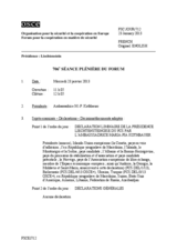 Journal de la 706ème séance plénière du Forum