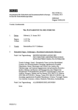 Journal der 706. Plenarsitzung des Forums