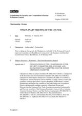 Journal of the 939th Plenary Meeting of the Permanent Council